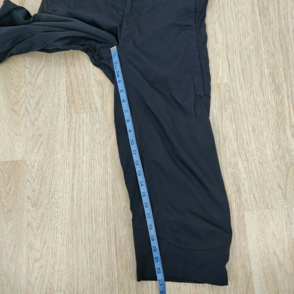 Patagonia Women's Size 8 Gray Nylon Cropped Capri Pants Pockets Hiking Casual - Picture 7 of 10